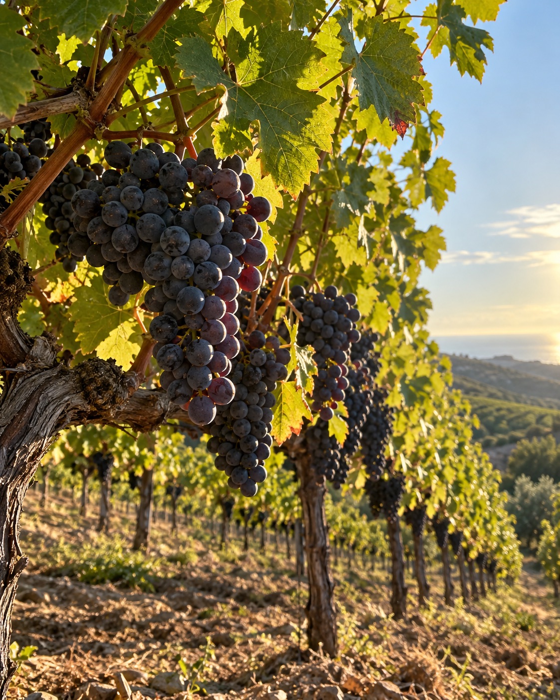 Vitigno Greco Nero nei vigneti di Bivongi